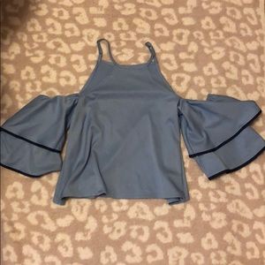 Ruffle Sleeve Cami Top